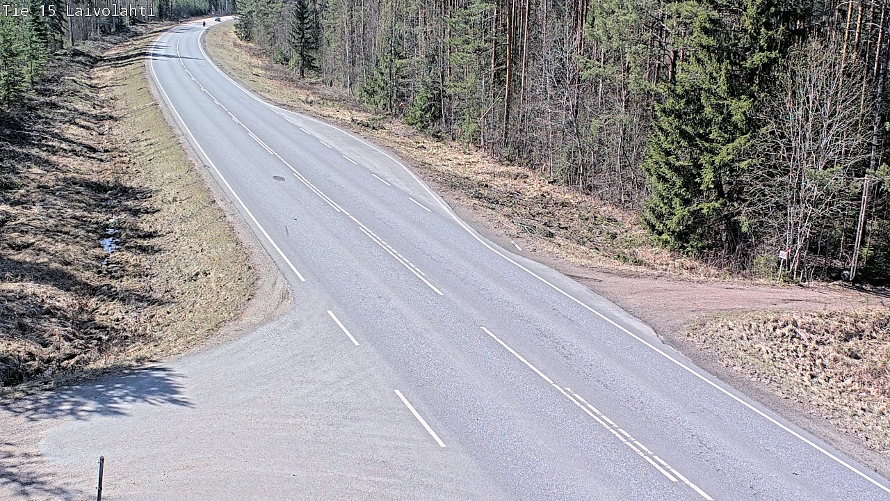 Weather Camera Image Väg 15 Laivolahti, Mäntyharju, Etelä-Savo