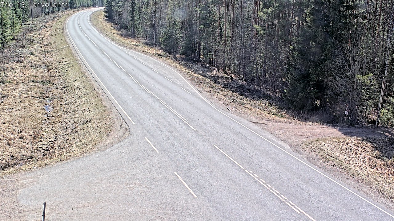 Weather Camera Image Väg 15 Laivolahti, Mäntyharju, Etelä-Savo