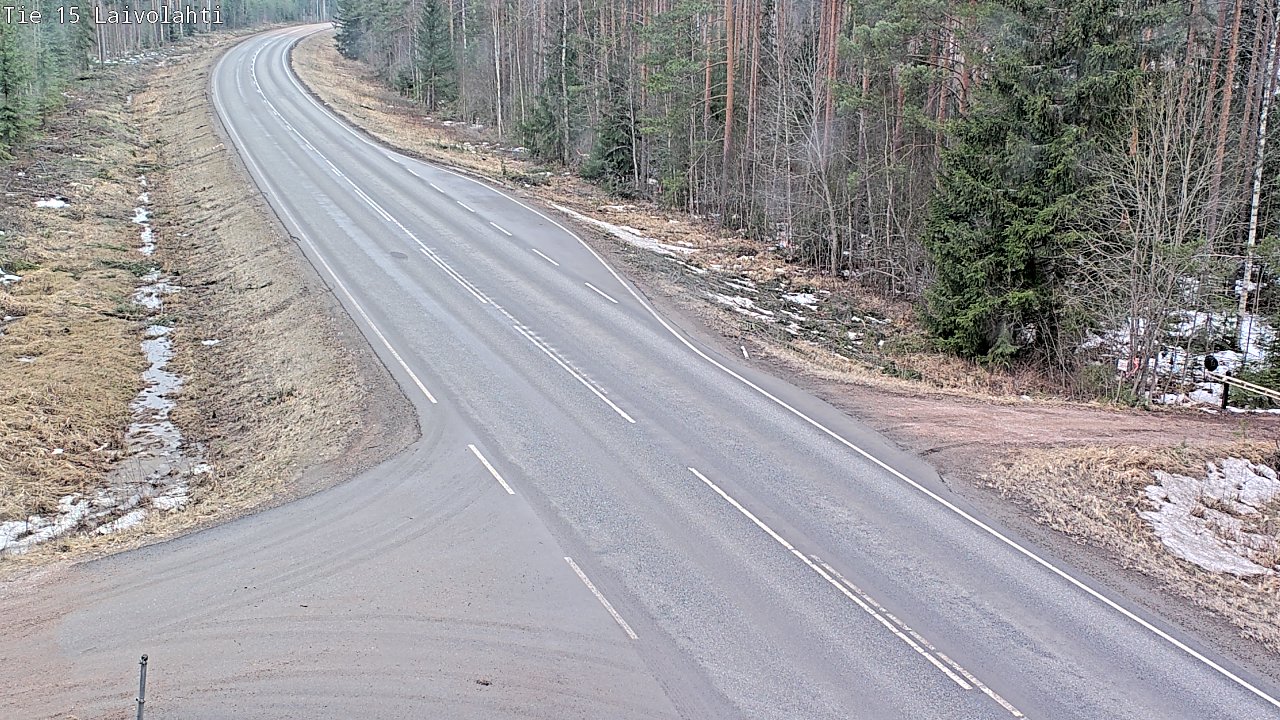 Weather Camera Image Väg 15 Laivolahti, Mäntyharju, Etelä-Savo