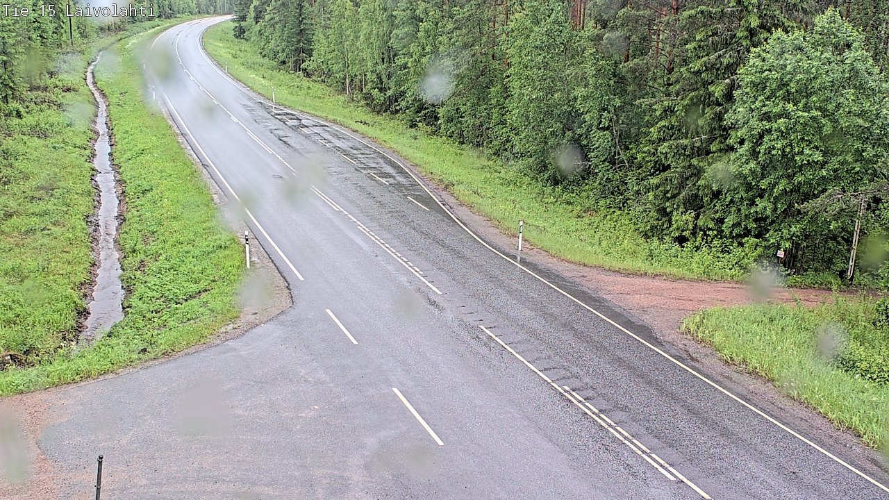 Weather Camera Image Väg 15 Laivolahti, Mäntyharju, Etelä-Savo