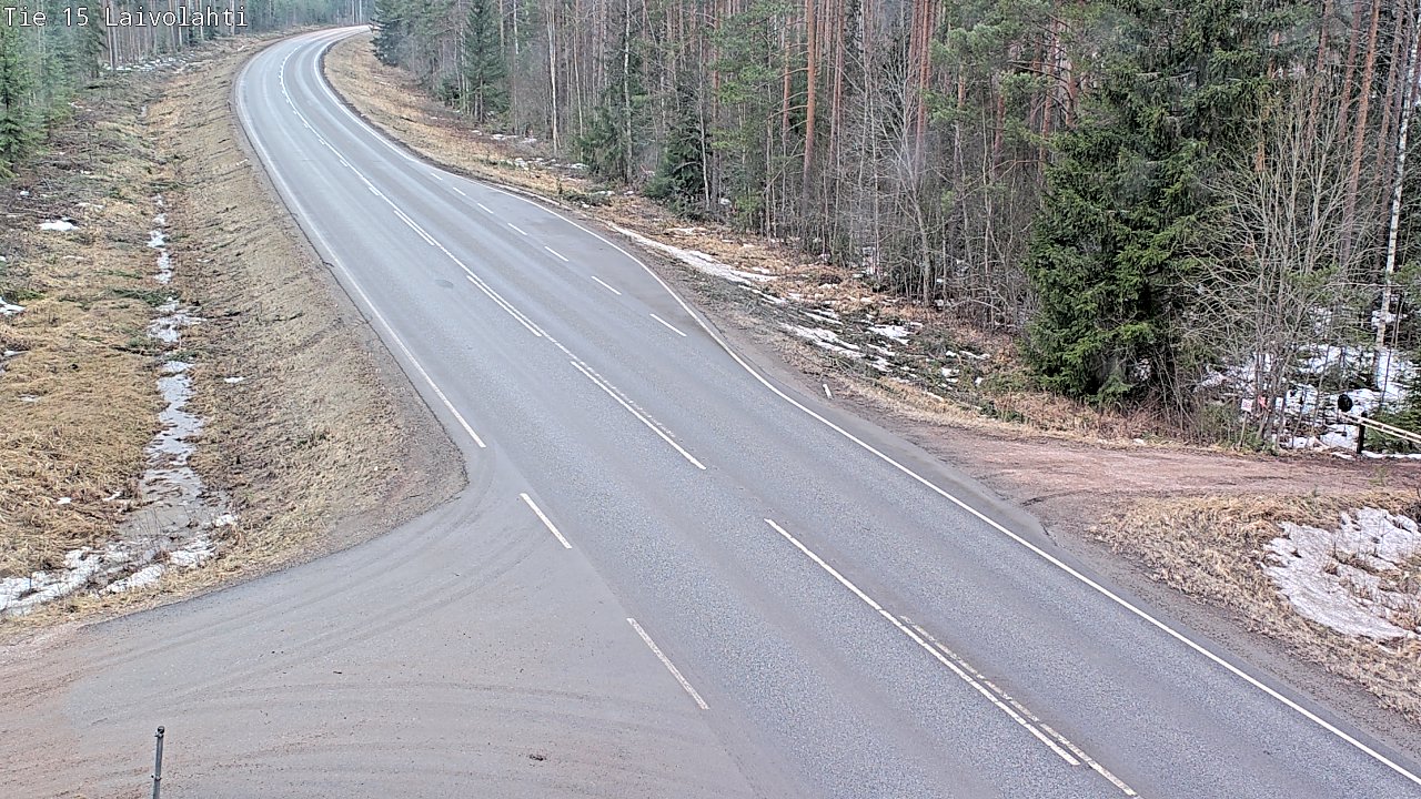 Weather Camera Image Väg 15 Laivolahti, Mäntyharju, Etelä-Savo