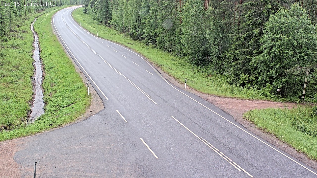 Weather Camera Image Väg 15 Laivolahti, Mäntyharju, Etelä-Savo