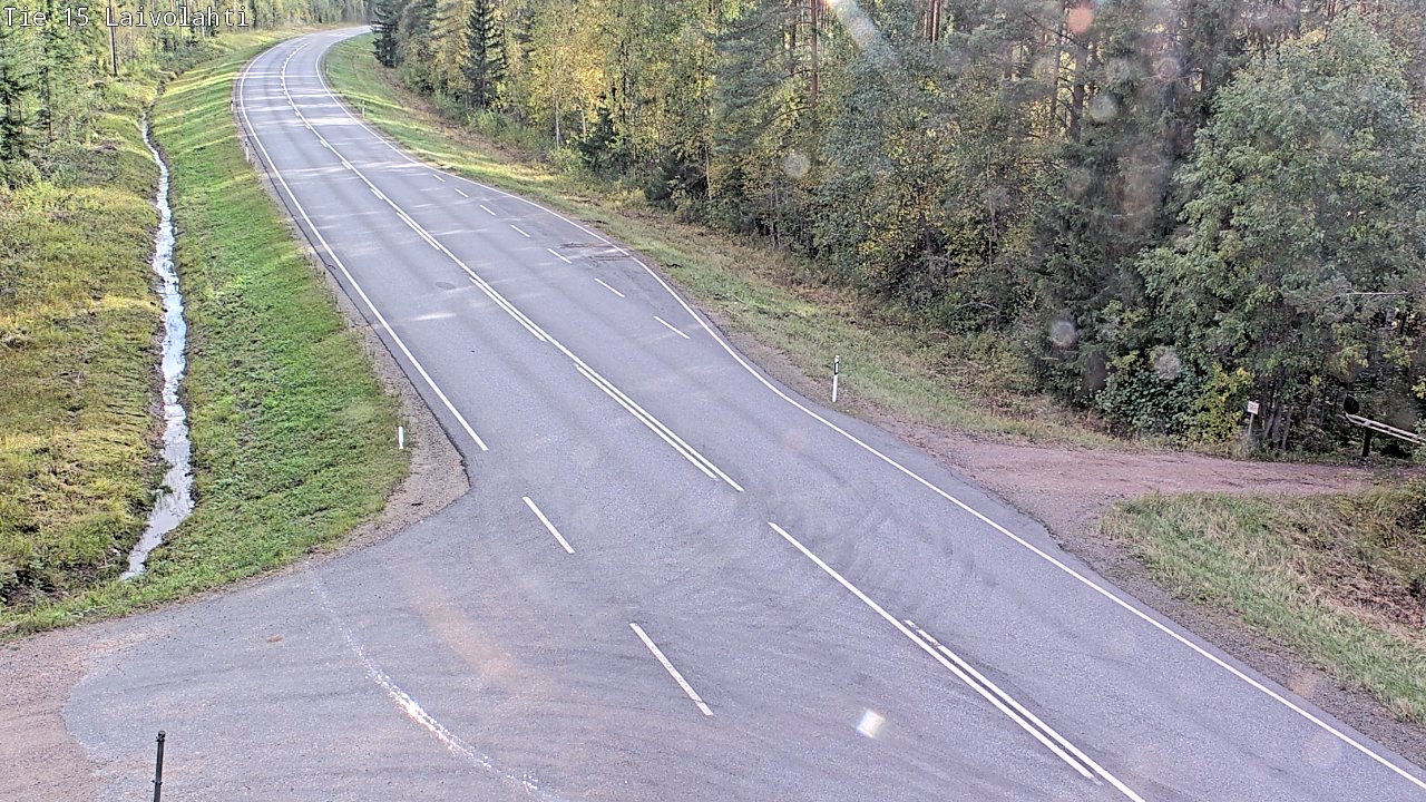 Weather Camera Image Väg 15 Laivolahti, Mäntyharju, Etelä-Savo
