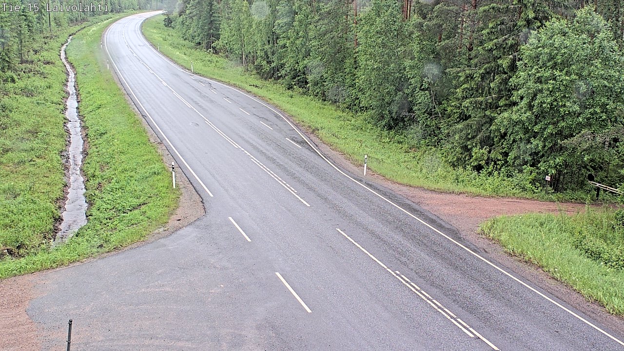 Weather Camera Image Väg 15 Laivolahti, Mäntyharju, Etelä-Savo