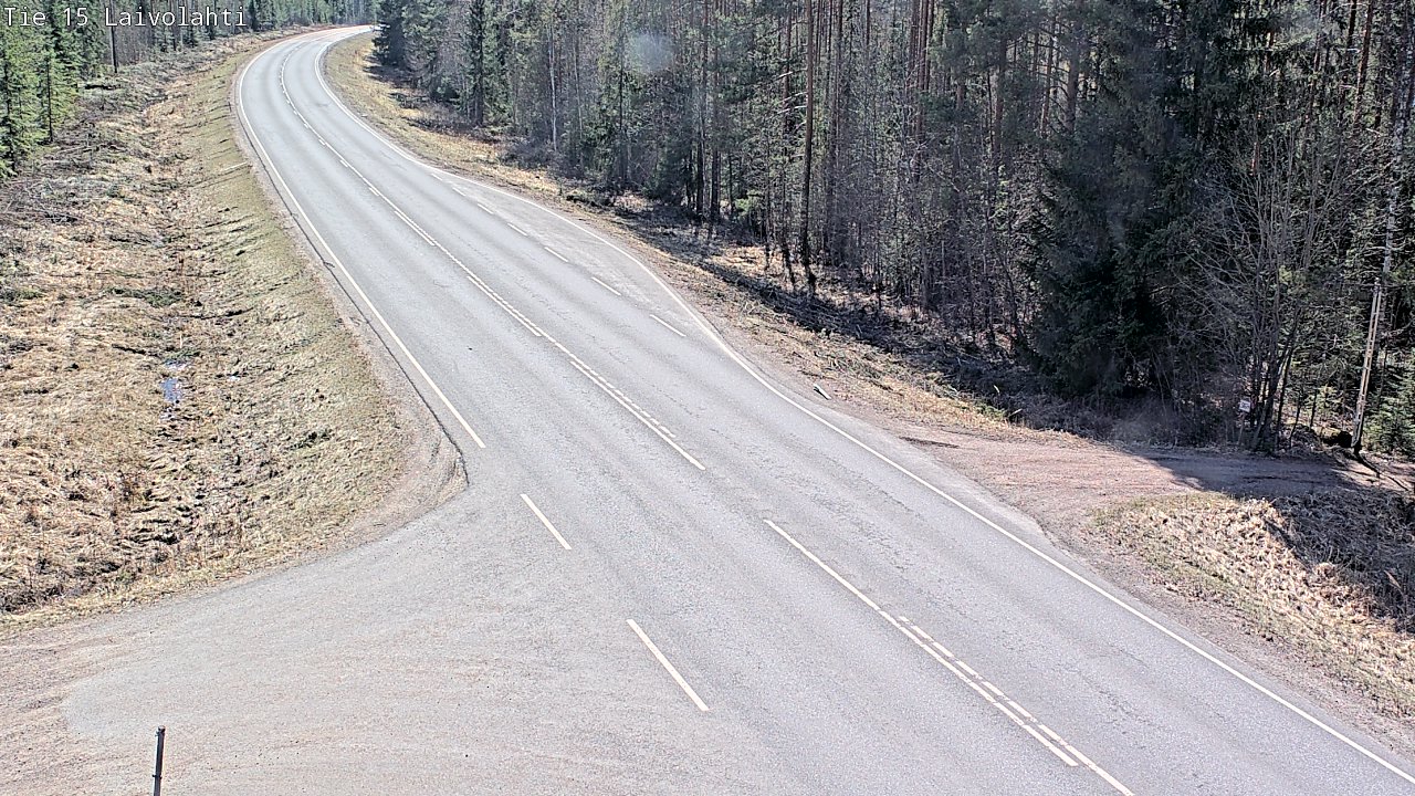 Weather Camera Image Väg 15 Laivolahti, Mäntyharju, Etelä-Savo