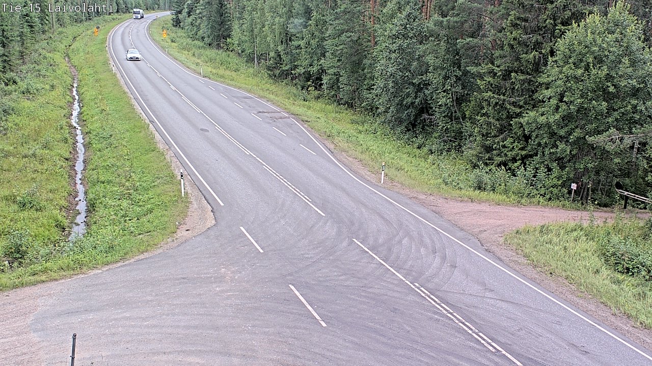 Weather Camera Image Väg 15 Laivolahti, Mäntyharju, Etelä-Savo