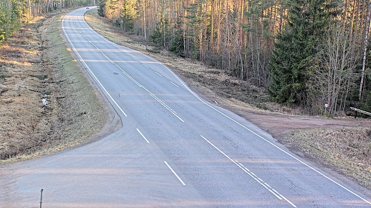 Weather Camera Image Väg 15 Laivolahti, Mäntyharju, Etelä-Savo