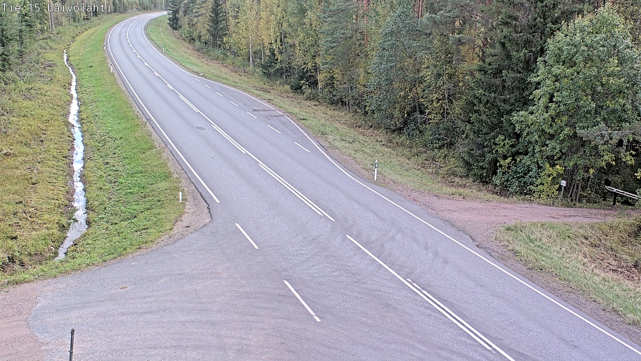 Weather Camera Image Väg 15 Laivolahti, Mäntyharju, Etelä-Savo