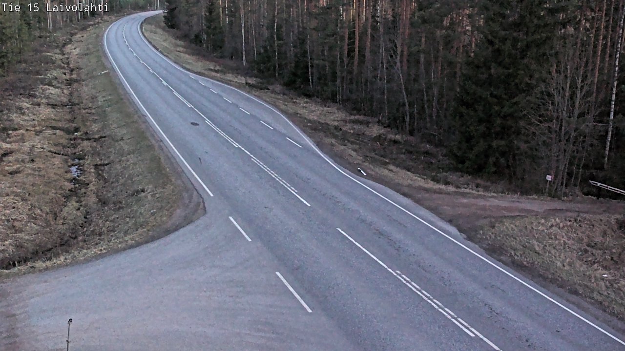 Weather Camera Image Väg 15 Laivolahti, Mäntyharju, Etelä-Savo