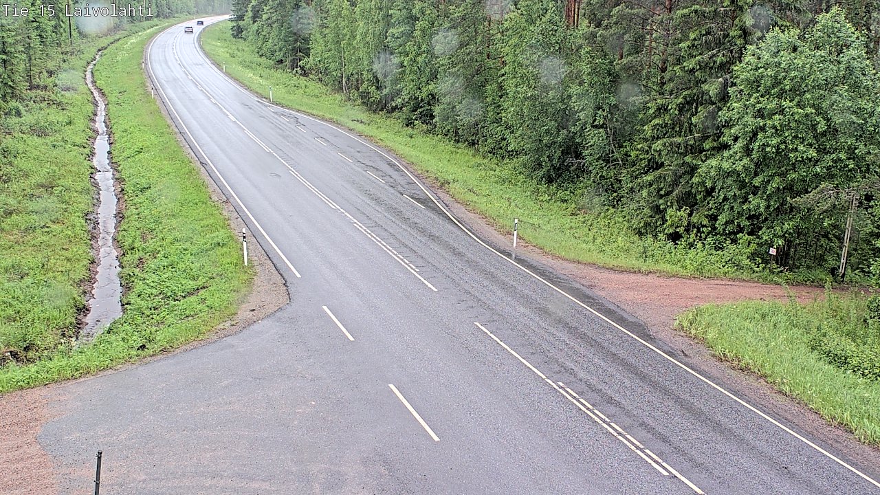 Weather Camera Image Väg 15 Laivolahti, Mäntyharju, Etelä-Savo