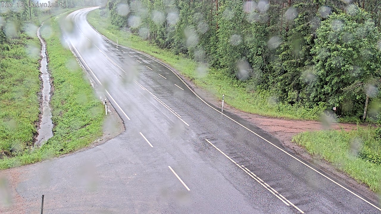 Weather Camera Image Väg 15 Laivolahti, Mäntyharju, Etelä-Savo