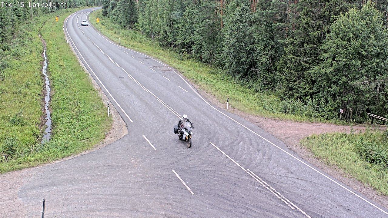 Weather Camera Image Väg 15 Laivolahti, Mäntyharju, Etelä-Savo