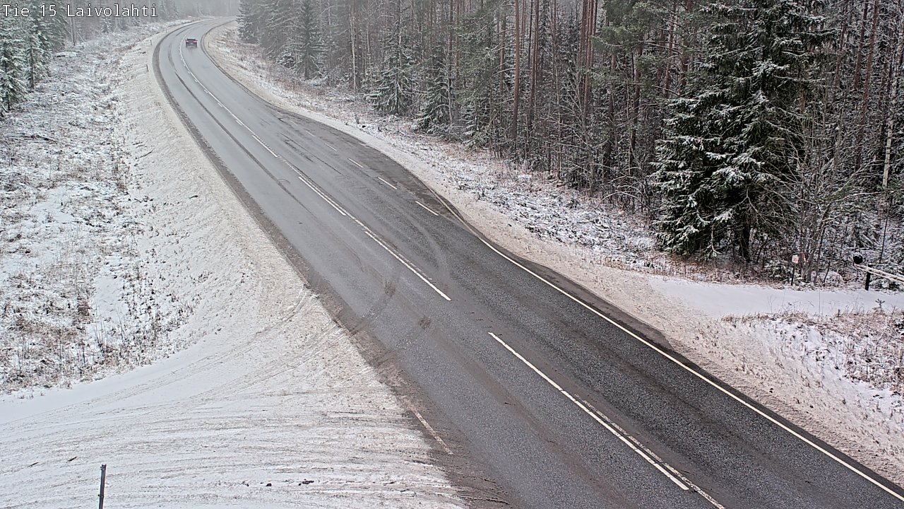 Weather Camera Image Väg 15 Laivolahti, Mäntyharju, Etelä-Savo