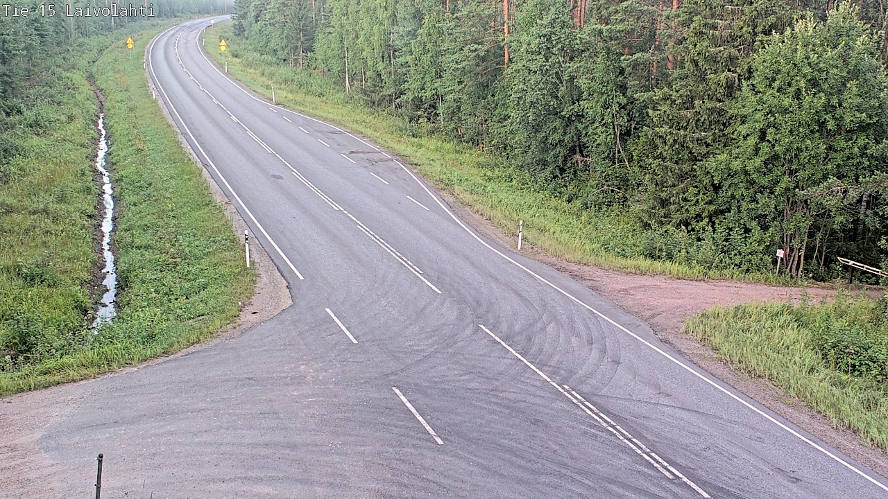 Weather Camera Image Väg 15 Laivolahti, Mäntyharju, Etelä-Savo