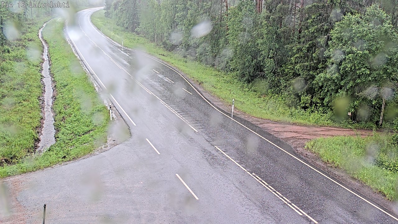 Weather Camera Image Väg 15 Laivolahti, Mäntyharju, Etelä-Savo