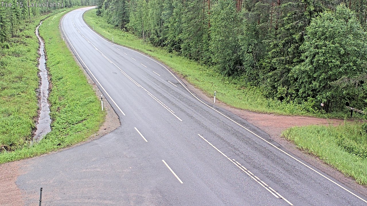 Weather Camera Image Väg 15 Laivolahti, Mäntyharju, Etelä-Savo