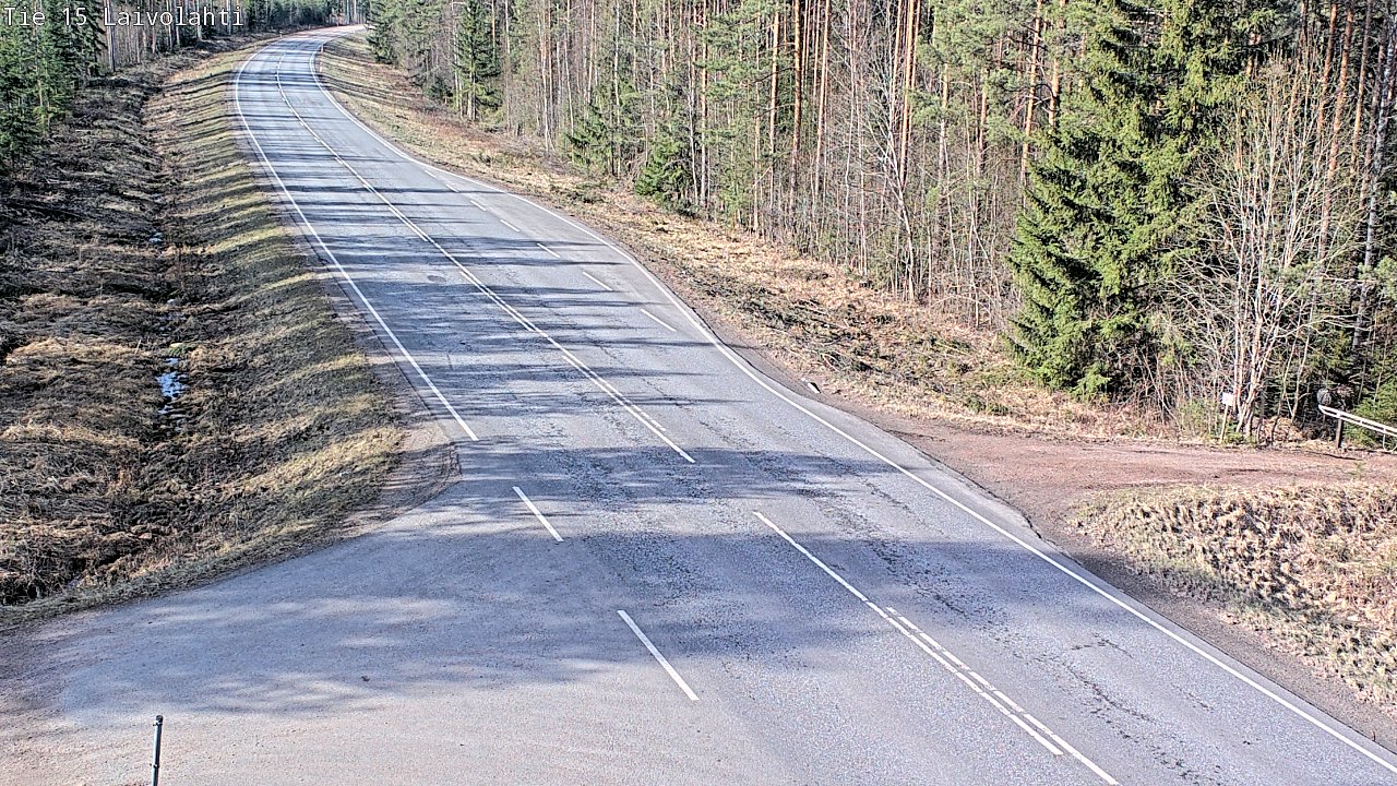 Weather Camera Image Väg 15 Laivolahti, Mäntyharju, Etelä-Savo