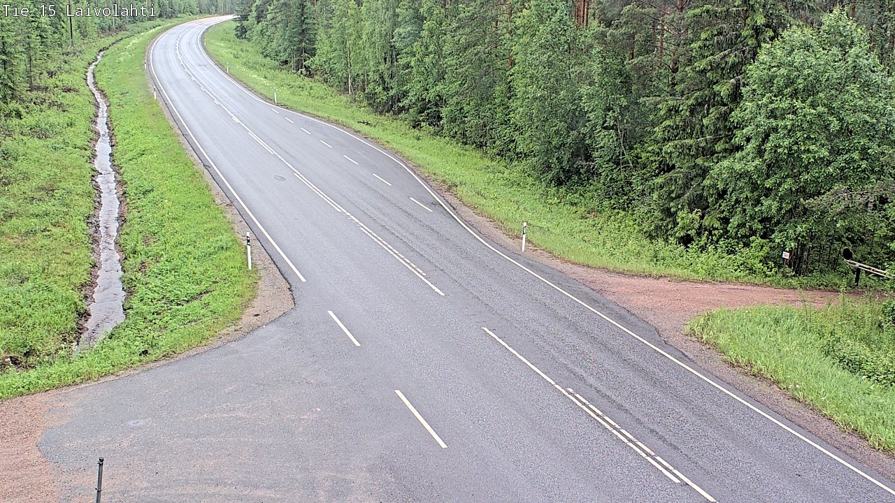 Weather Camera Image Väg 15 Laivolahti, Mäntyharju, Etelä-Savo
