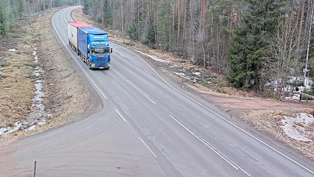 Weather Camera Image Väg 15 Laivolahti, Mäntyharju, Etelä-Savo