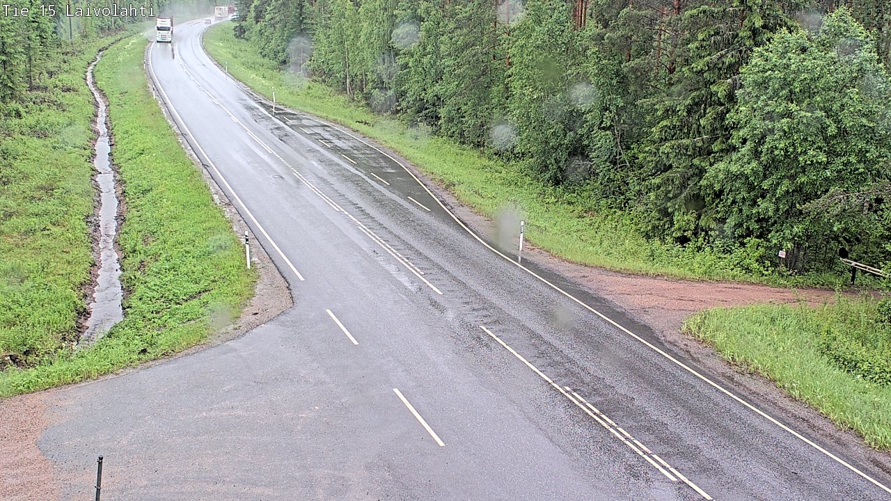 Weather Camera Image Väg 15 Laivolahti, Mäntyharju, Etelä-Savo