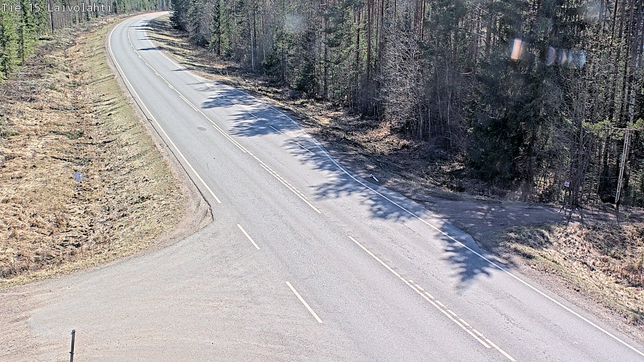 Weather Camera Image Väg 15 Laivolahti, Mäntyharju, Etelä-Savo