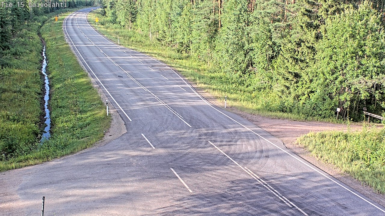 Weather Camera Image Road 15 Laivolahti, Mäntyharju, Etelä-Savo