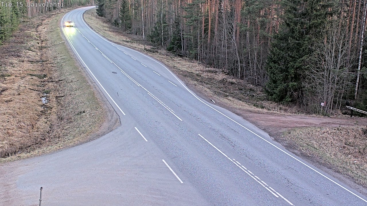 Weather Camera Image Väg 15 Laivolahti, Mäntyharju, Etelä-Savo