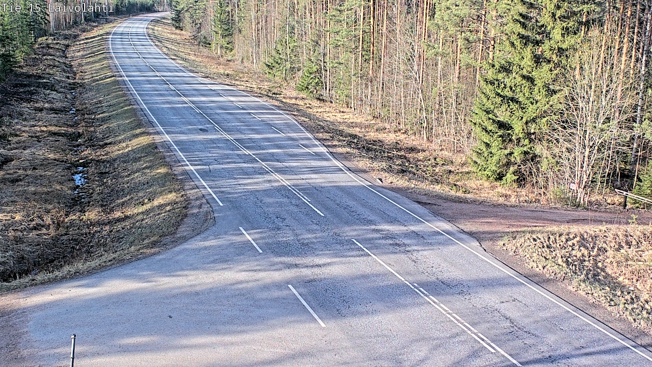 Weather Camera Image Väg 15 Laivolahti, Mäntyharju, Etelä-Savo