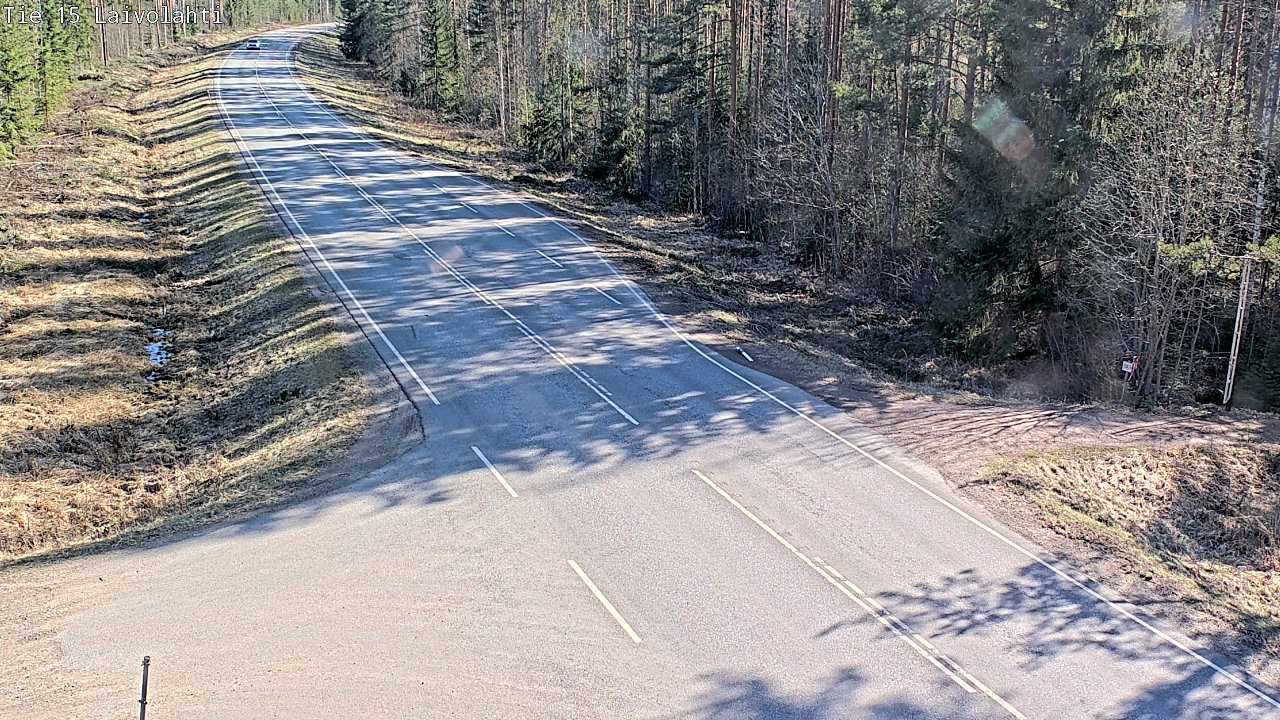 Weather Camera Image Väg 15 Laivolahti, Mäntyharju, Etelä-Savo