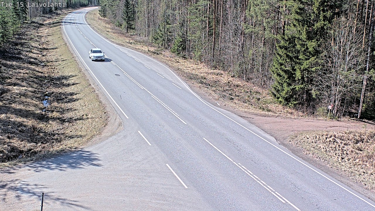 Weather Camera Image Väg 15 Laivolahti, Mäntyharju, Etelä-Savo