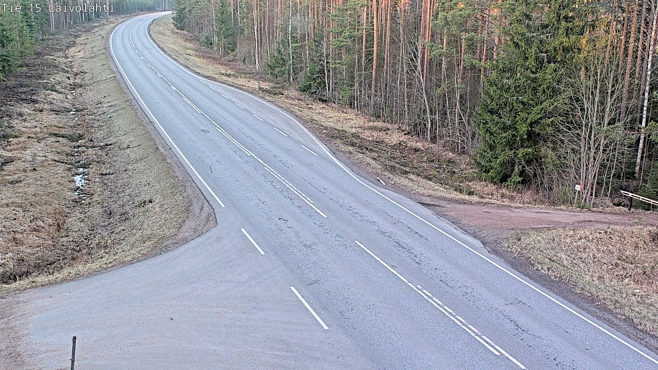 Weather Camera Image Väg 15 Laivolahti, Mäntyharju, Etelä-Savo