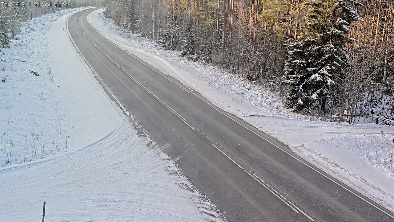 Weather Camera Image Road 15 Laivolahti, Mäntyharju, Etelä-Savo