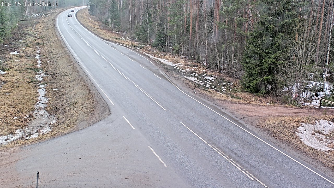 Weather Camera Image Väg 15 Laivolahti, Mäntyharju, Etelä-Savo