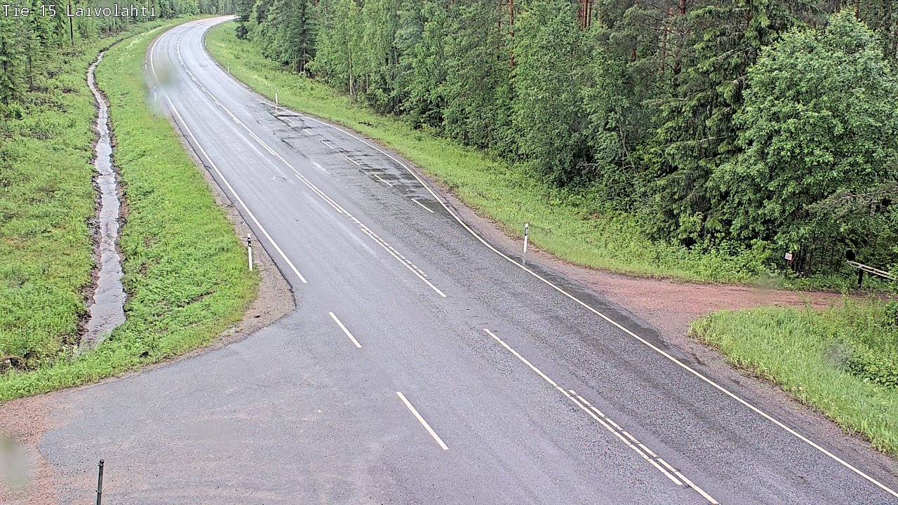 Weather Camera Image Väg 15 Laivolahti, Mäntyharju, Etelä-Savo