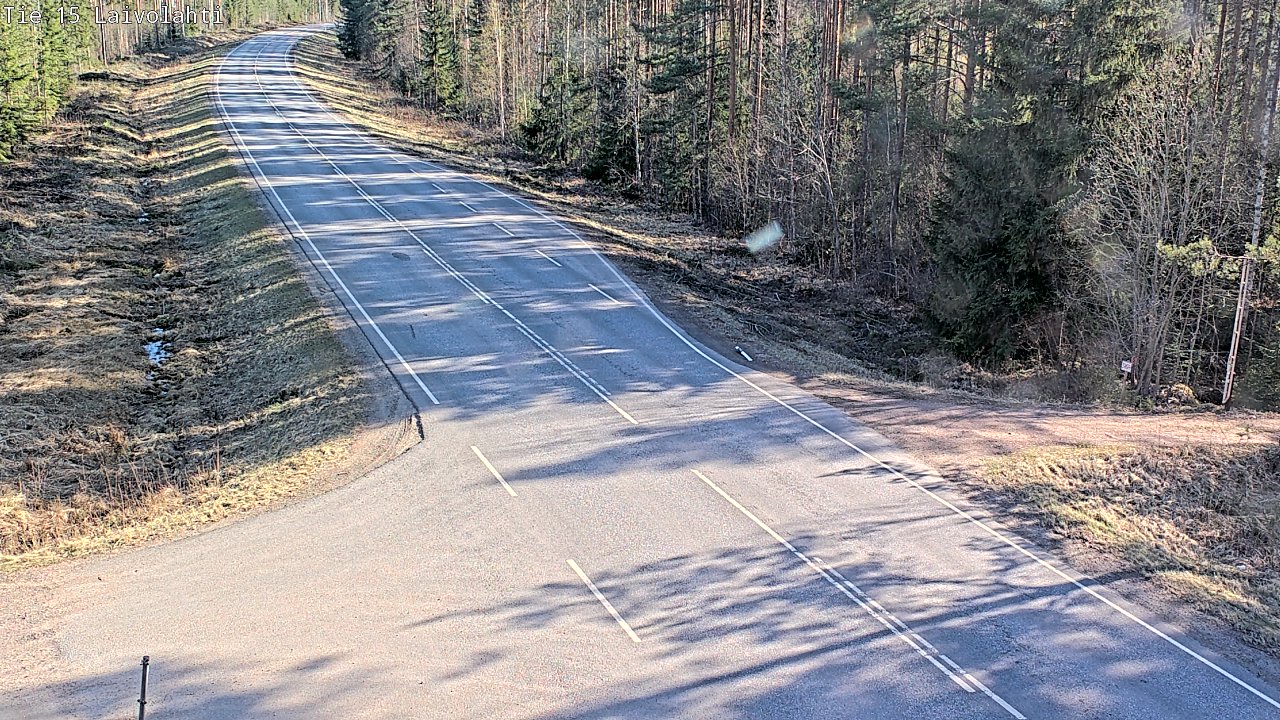 Weather Camera Image Väg 15 Laivolahti, Mäntyharju, Etelä-Savo