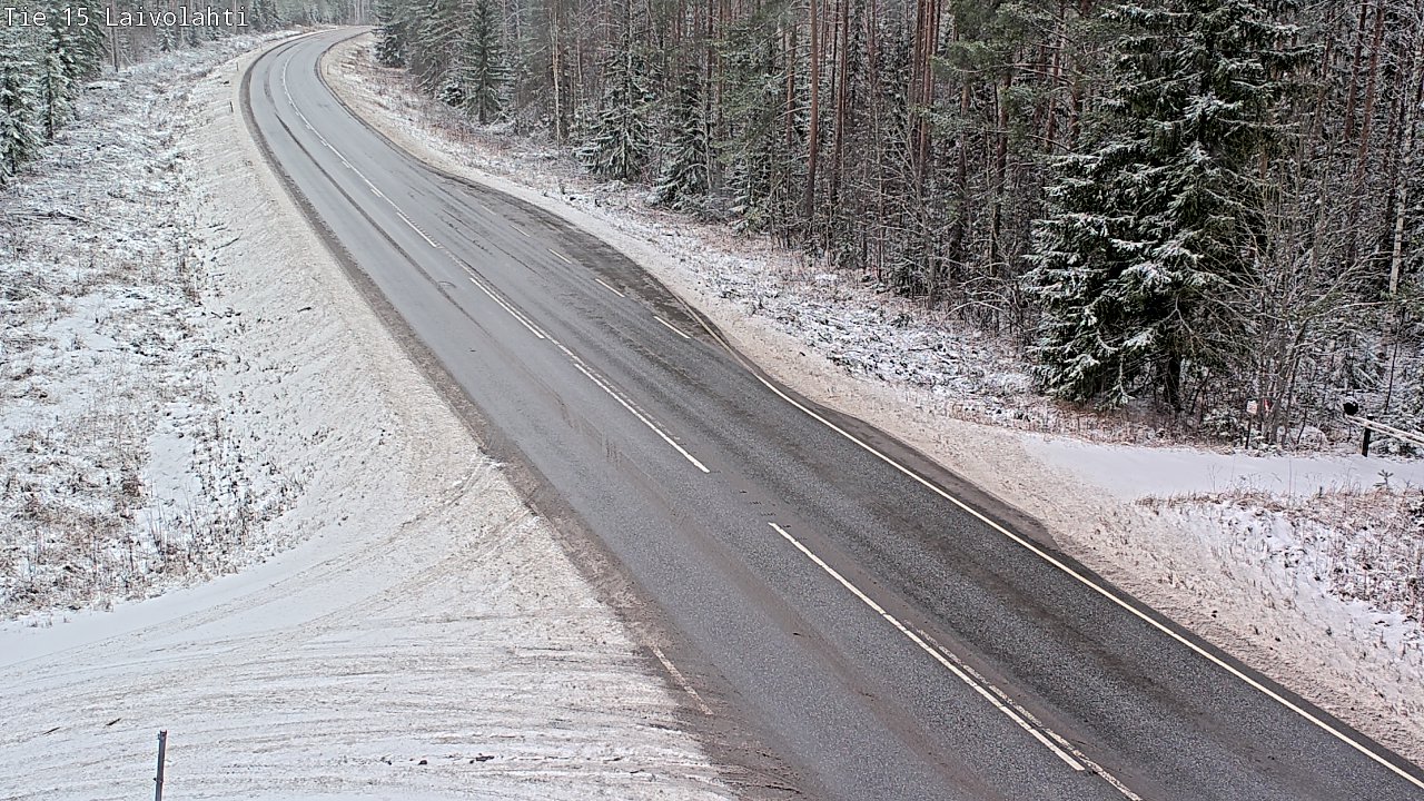 Weather Camera Image Väg 15 Laivolahti, Mäntyharju, Etelä-Savo