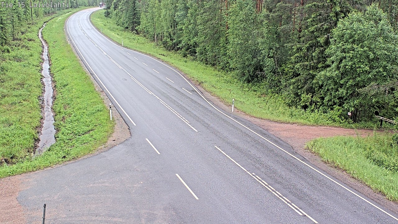Weather Camera Image Väg 15 Laivolahti, Mäntyharju, Etelä-Savo