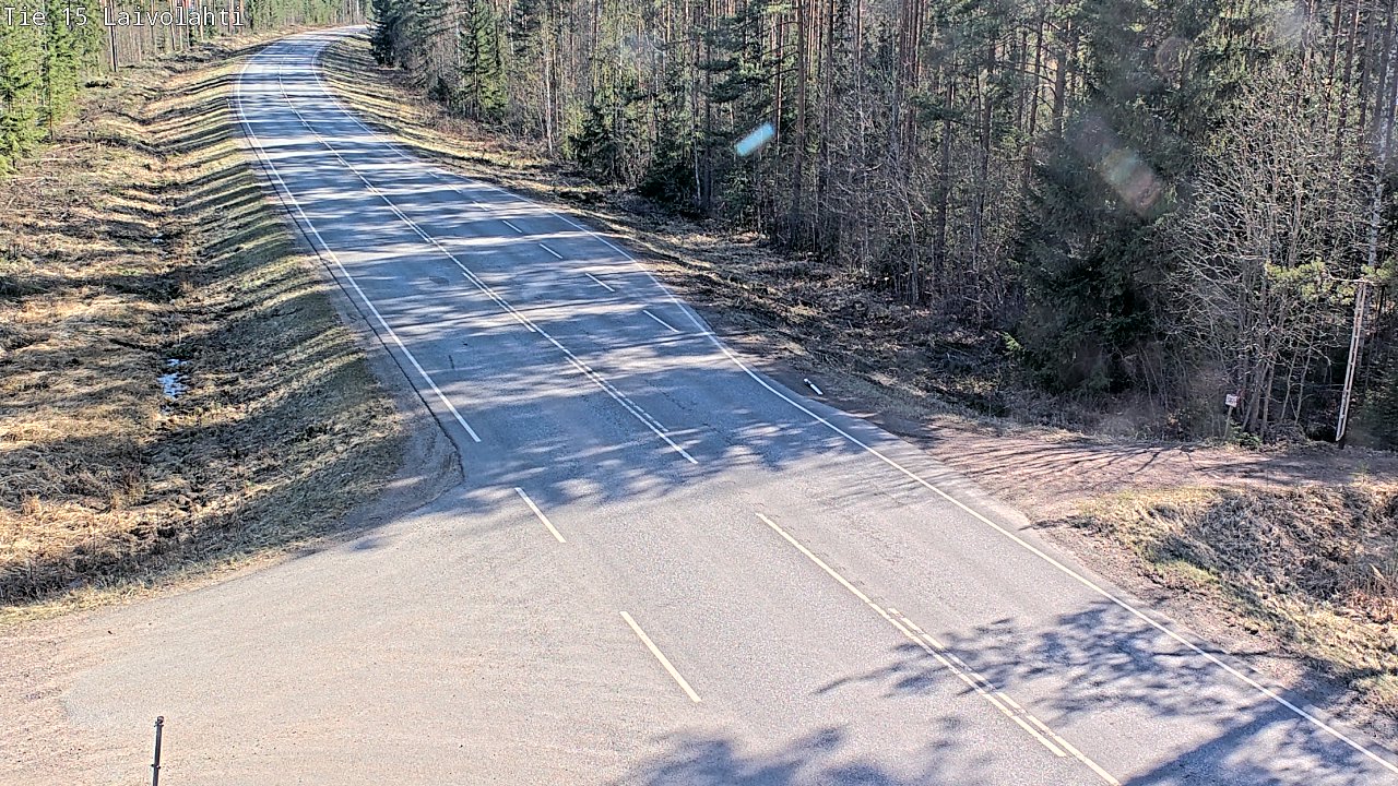 Weather Camera Image Väg 15 Laivolahti, Mäntyharju, Etelä-Savo