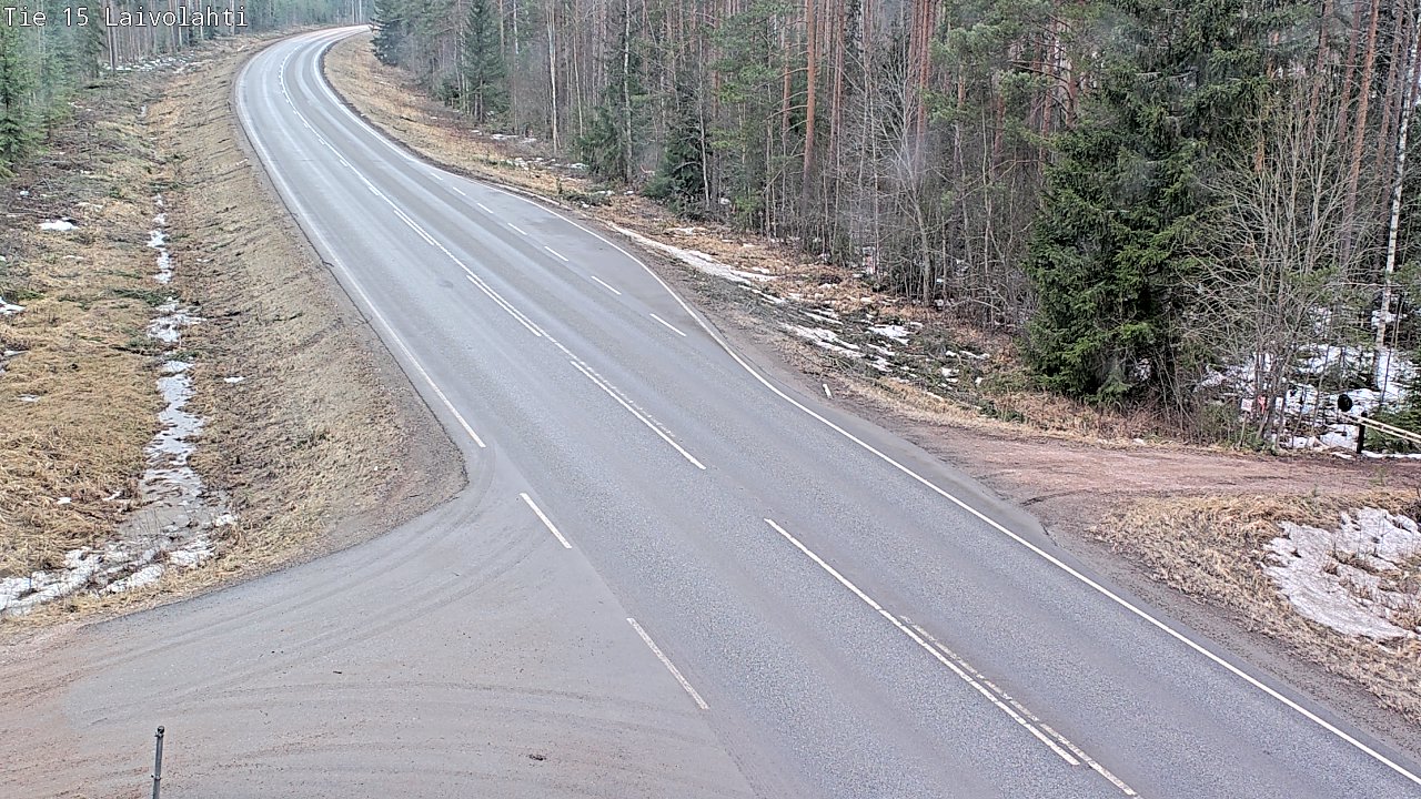 Weather Camera Image Väg 15 Laivolahti, Mäntyharju, Etelä-Savo