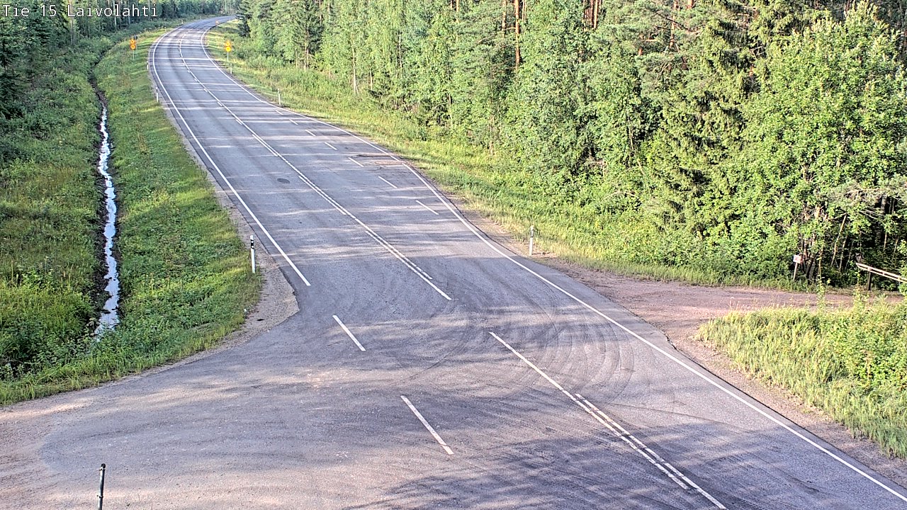 Weather Camera Image Road 15 Laivolahti, Mäntyharju, Etelä-Savo