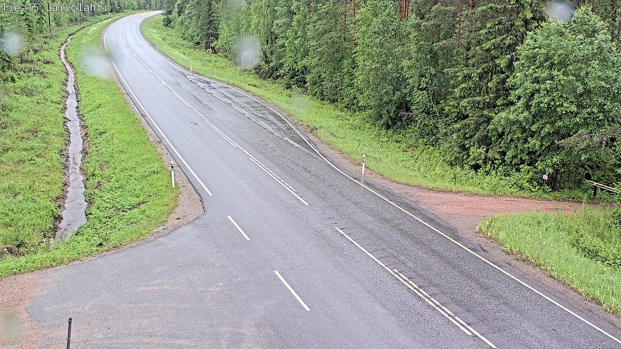 Weather Camera Image Väg 15 Laivolahti, Mäntyharju, Etelä-Savo