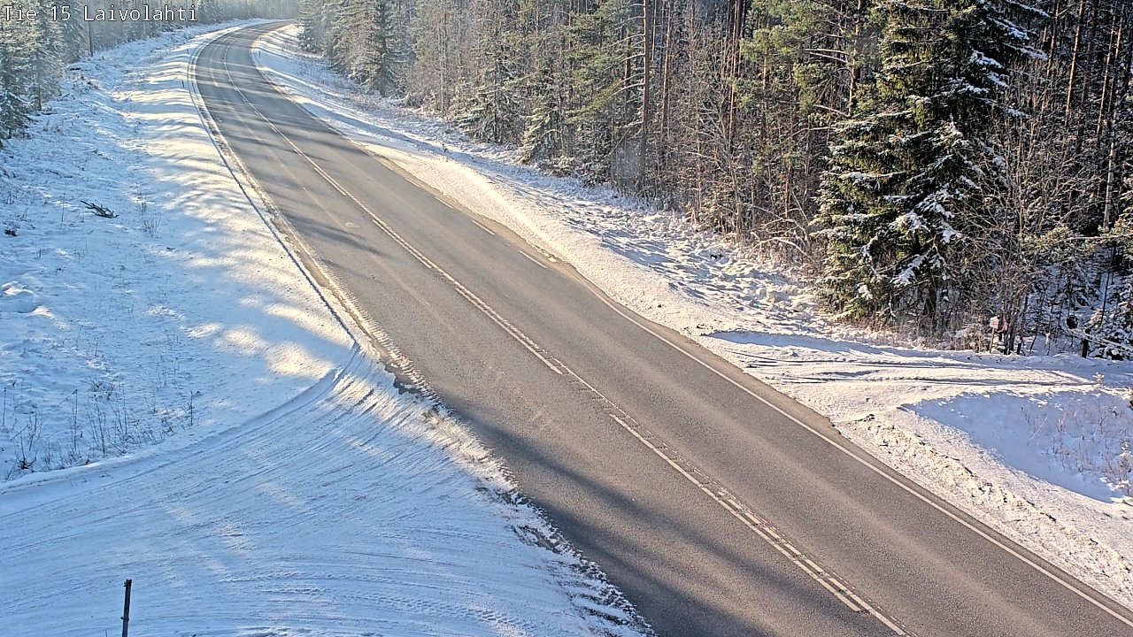 Weather Camera Image Road 15 Laivolahti, Mäntyharju, Etelä-Savo