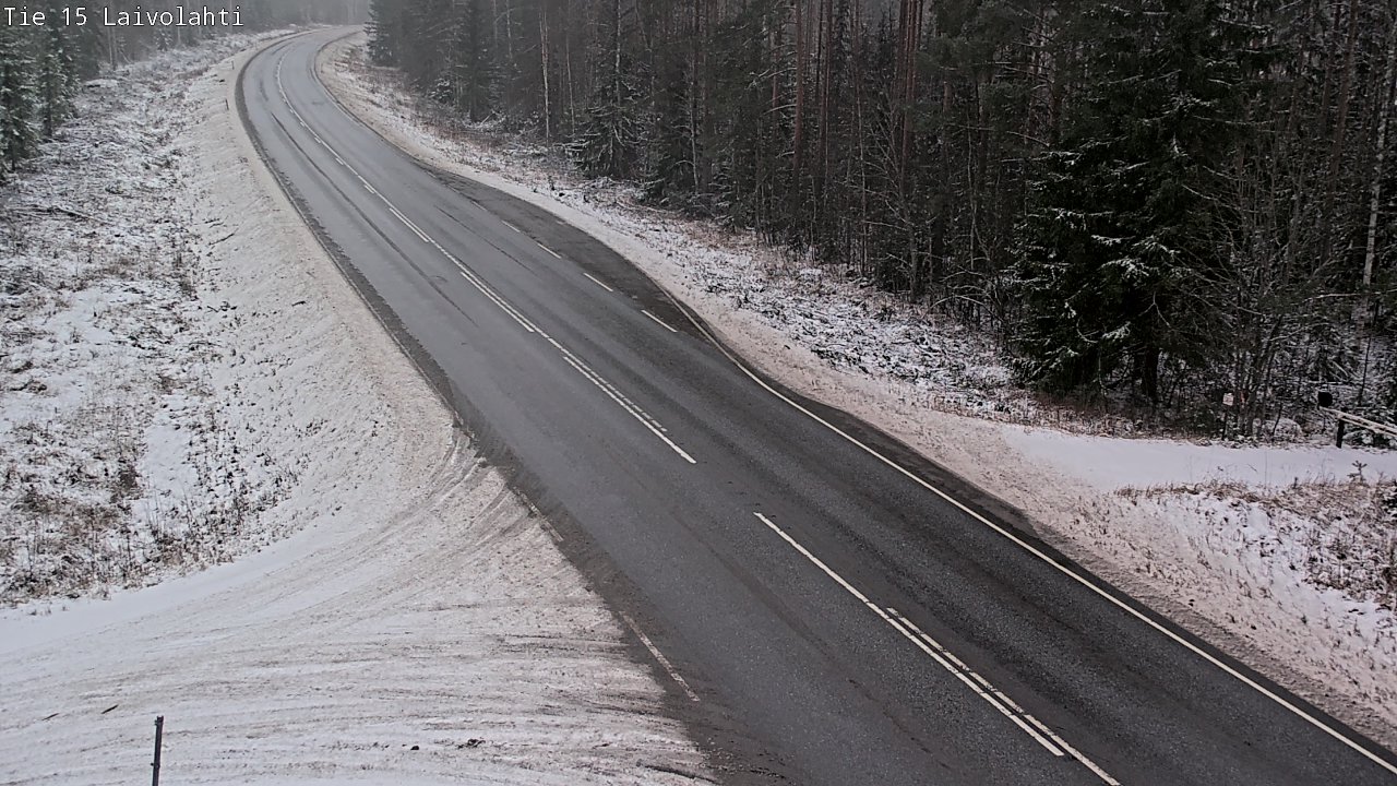 Weather Camera Image Väg 15 Laivolahti, Mäntyharju, Etelä-Savo