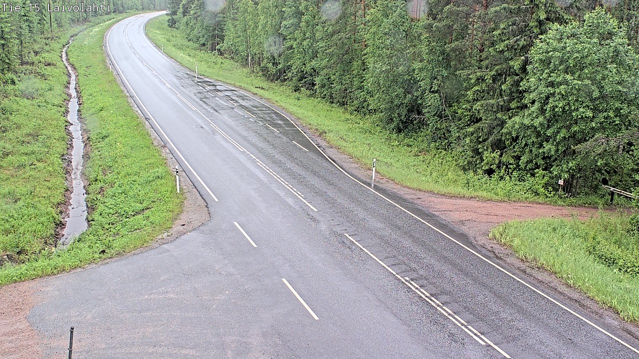 Weather Camera Image Väg 15 Laivolahti, Mäntyharju, Etelä-Savo