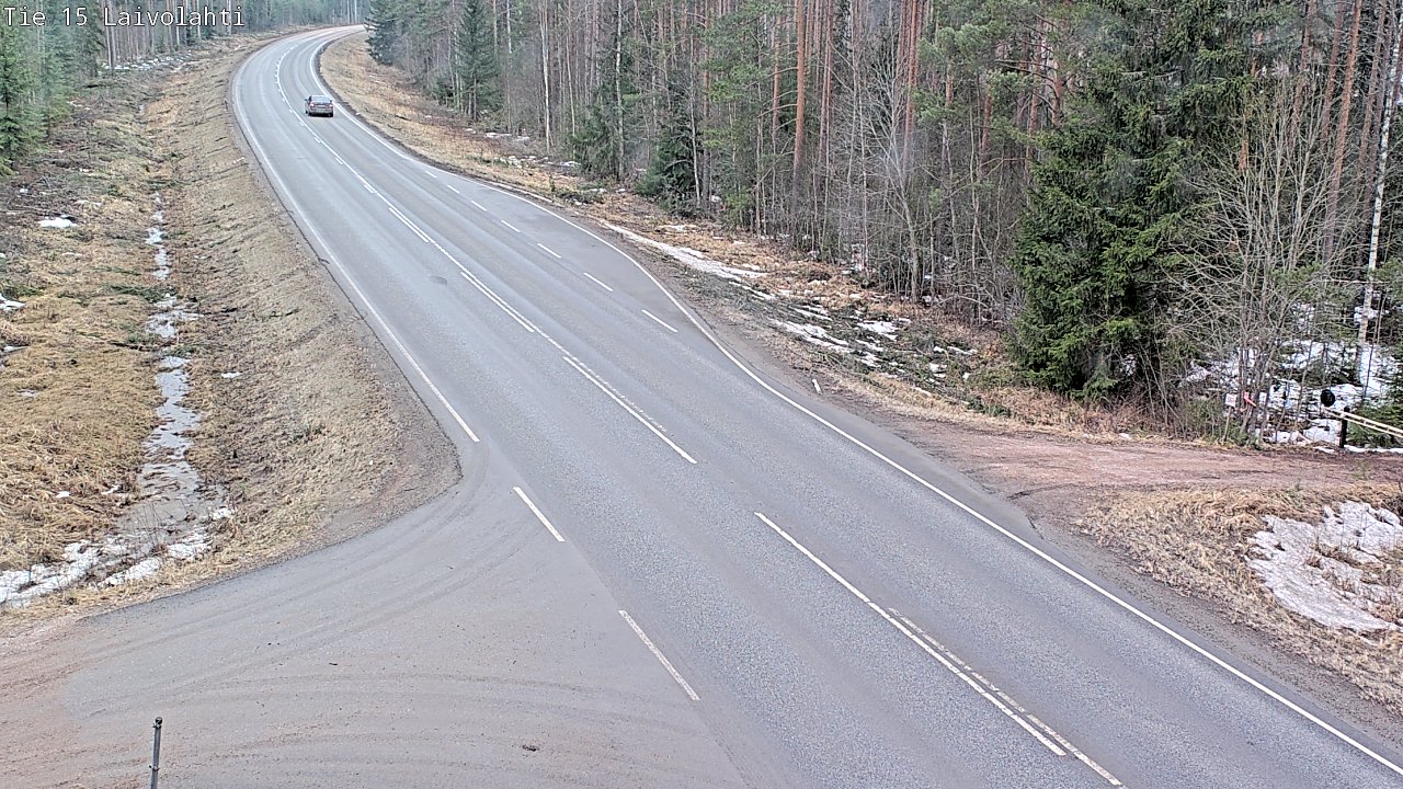 Weather Camera Image Väg 15 Laivolahti, Mäntyharju, Etelä-Savo