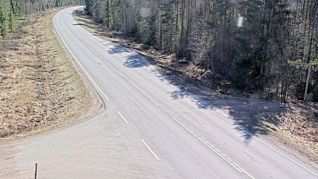 Weather Camera Image Väg 15 Laivolahti, Mäntyharju, Etelä-Savo