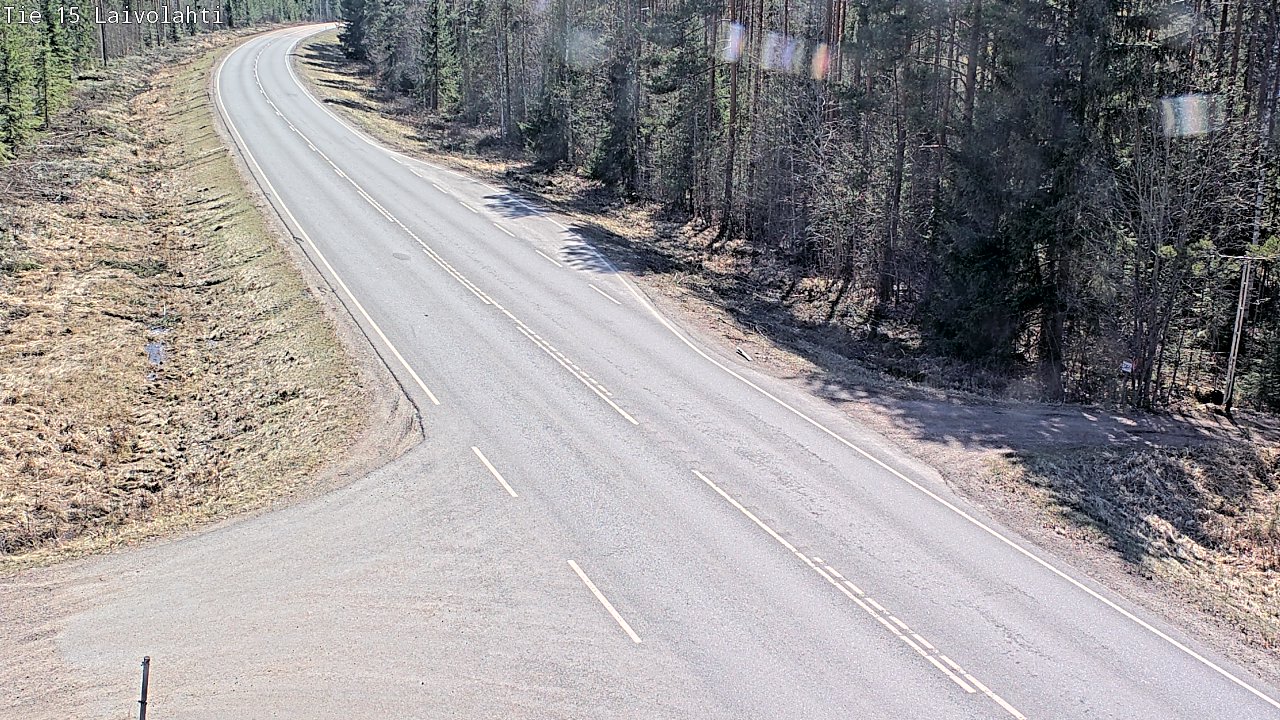 Weather Camera Image Väg 15 Laivolahti, Mäntyharju, Etelä-Savo