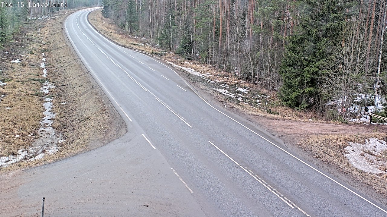 Weather Camera Image Väg 15 Laivolahti, Mäntyharju, Etelä-Savo