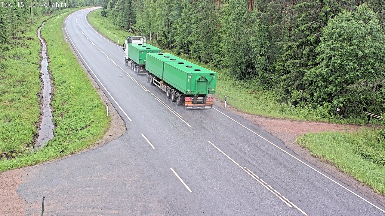 Weather Camera Image Väg 15 Laivolahti, Mäntyharju, Etelä-Savo