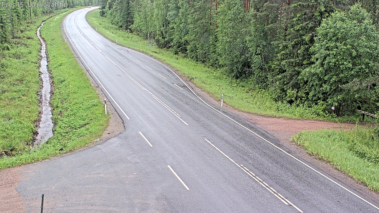 Weather Camera Image Väg 15 Laivolahti, Mäntyharju, Etelä-Savo
